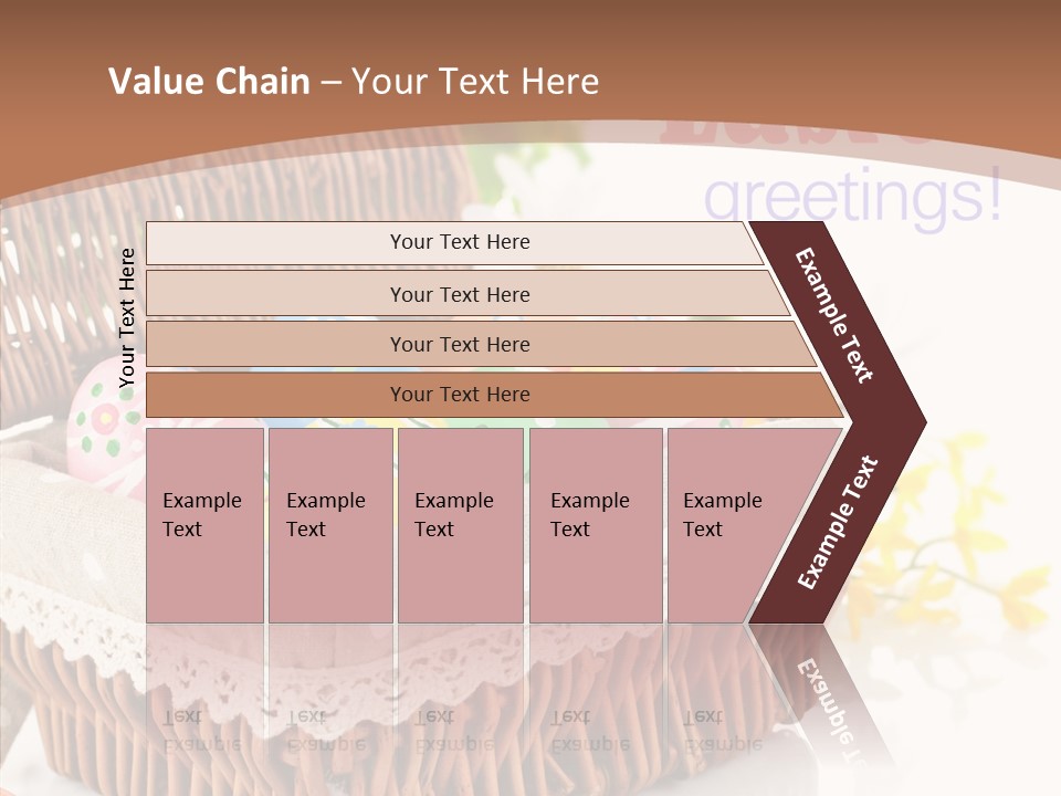 Basket Decor Green PowerPoint Template