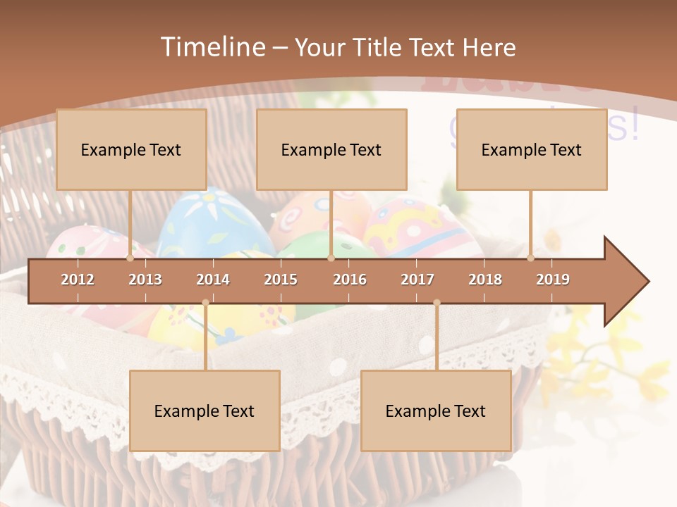Basket Decor Green PowerPoint Template