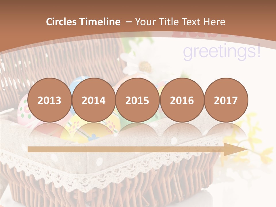 Basket Decor Green PowerPoint Template