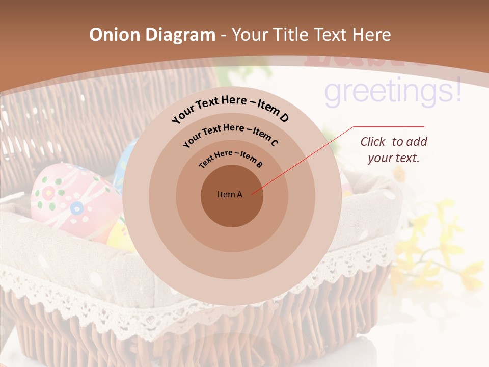 Basket Decor Green PowerPoint Template