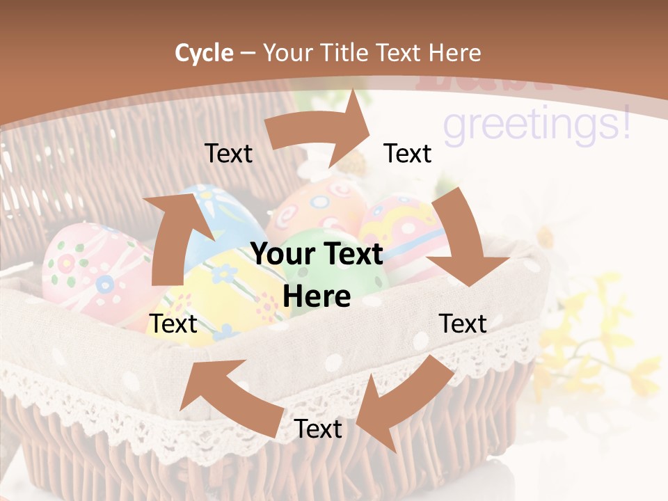 Basket Decor Green PowerPoint Template