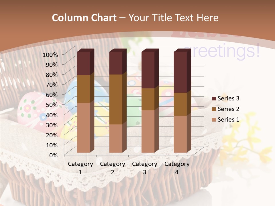 Basket Decor Green PowerPoint Template