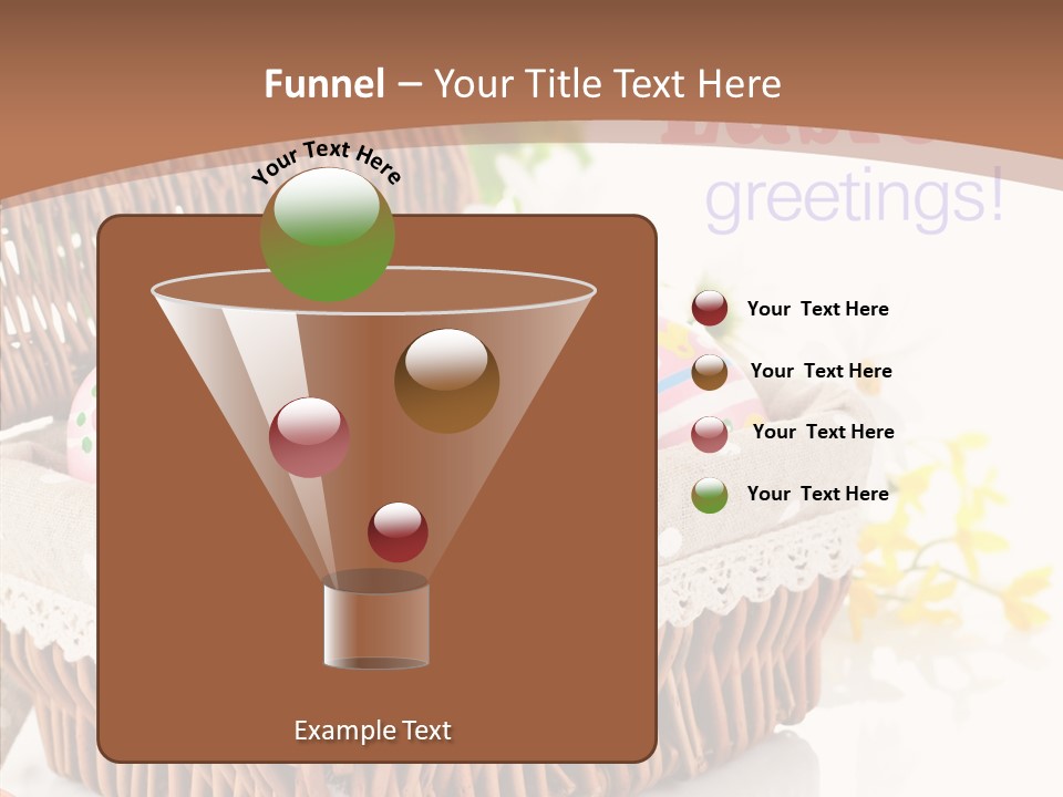 Basket Decor Green PowerPoint Template