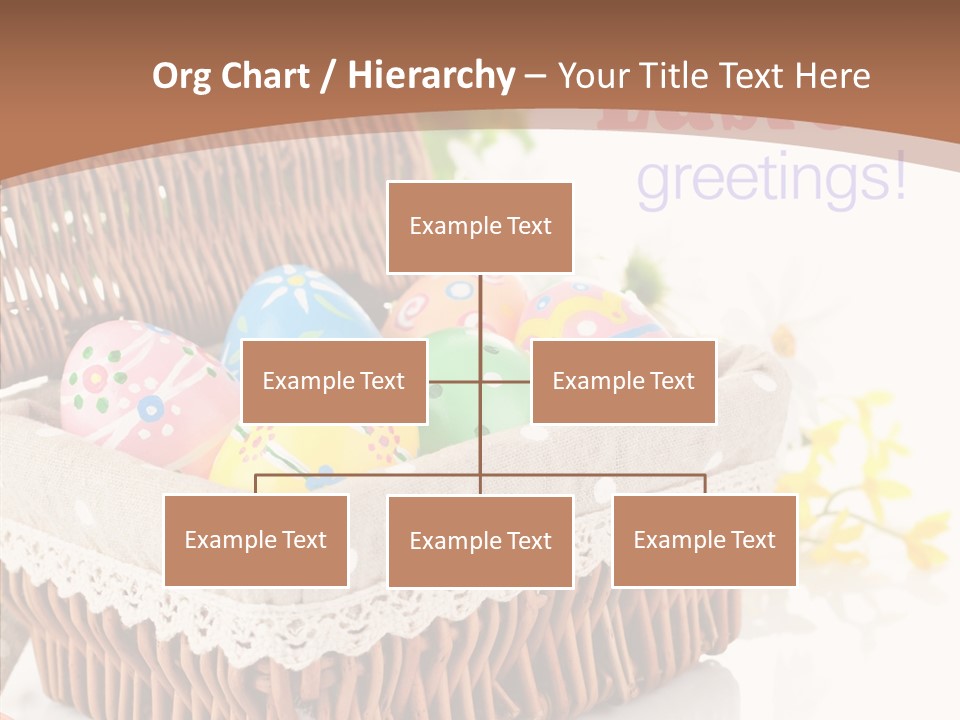 Basket Decor Green PowerPoint Template