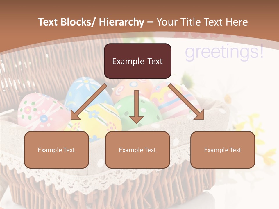 Basket Decor Green PowerPoint Template