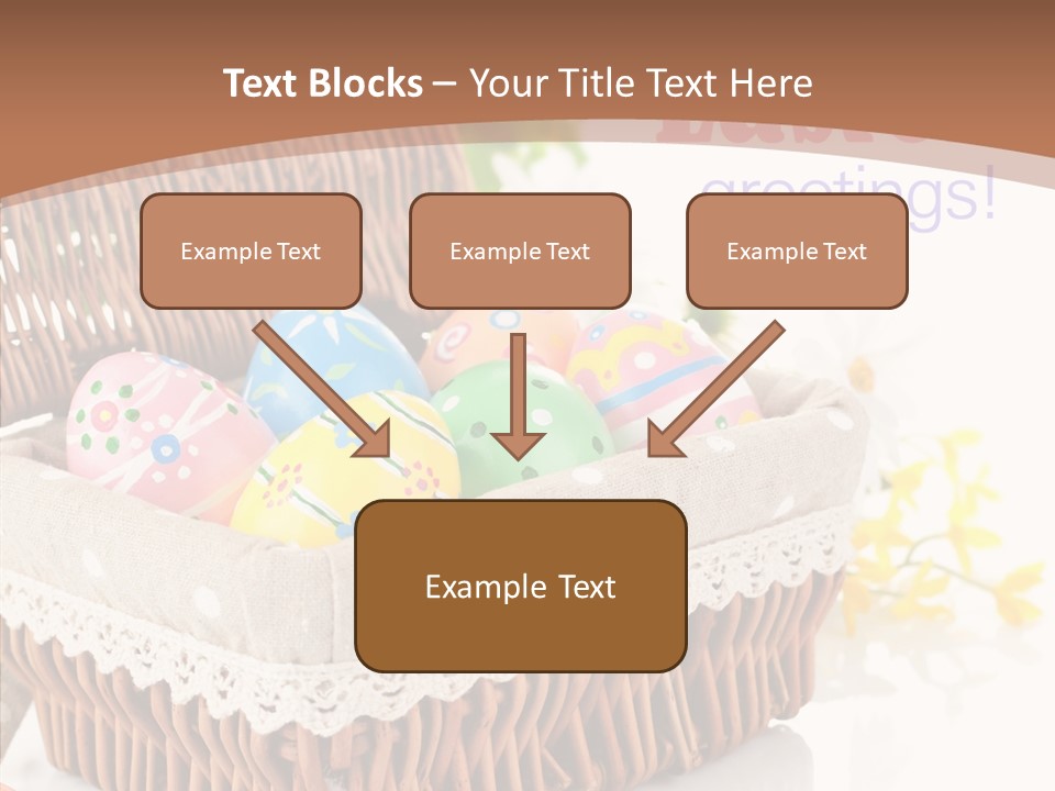 Basket Decor Green PowerPoint Template