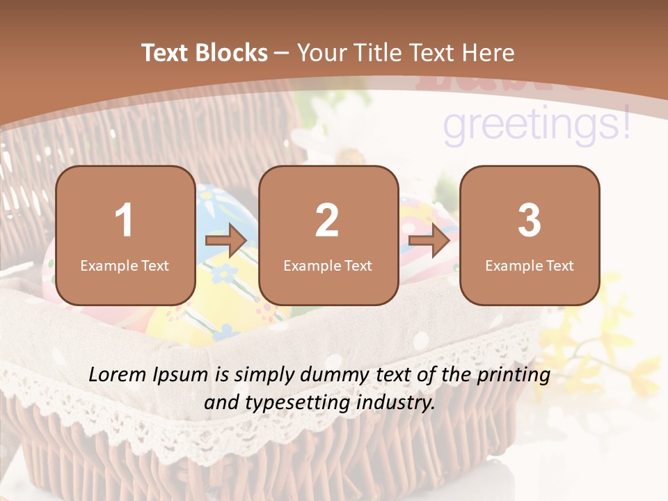 Basket Decor Green PowerPoint Template