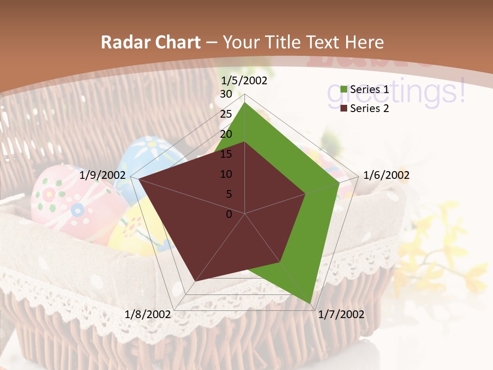 Basket Decor Green PowerPoint Template