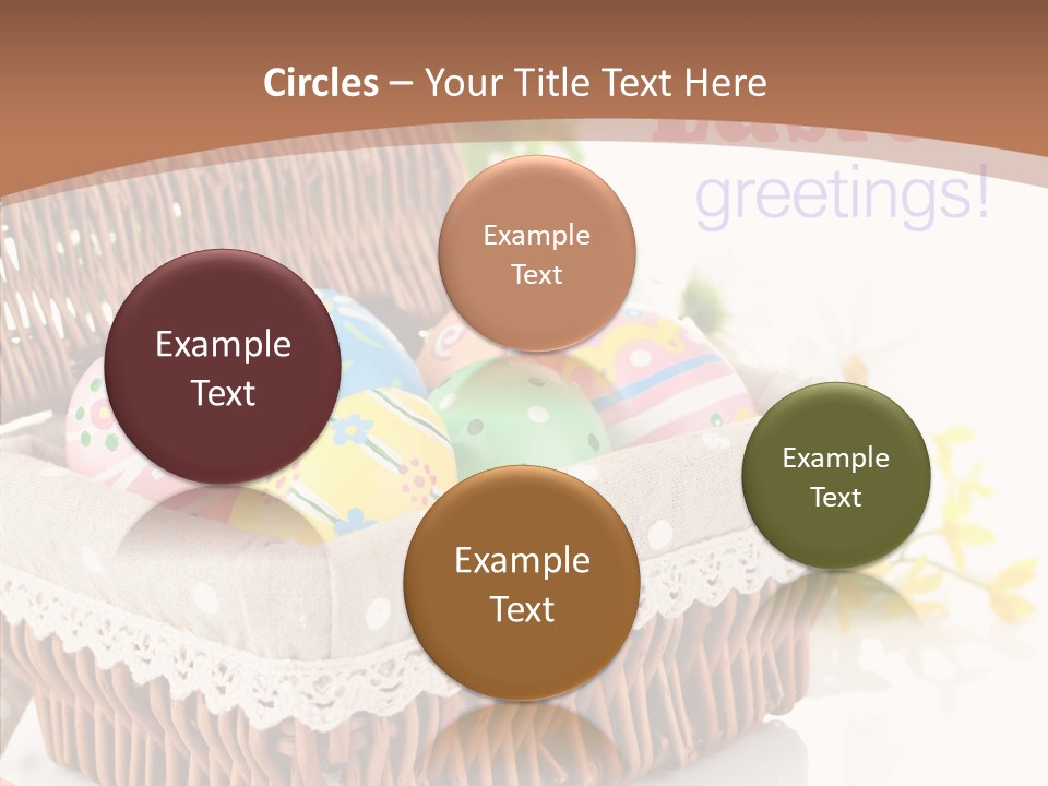 Basket Decor Green PowerPoint Template
