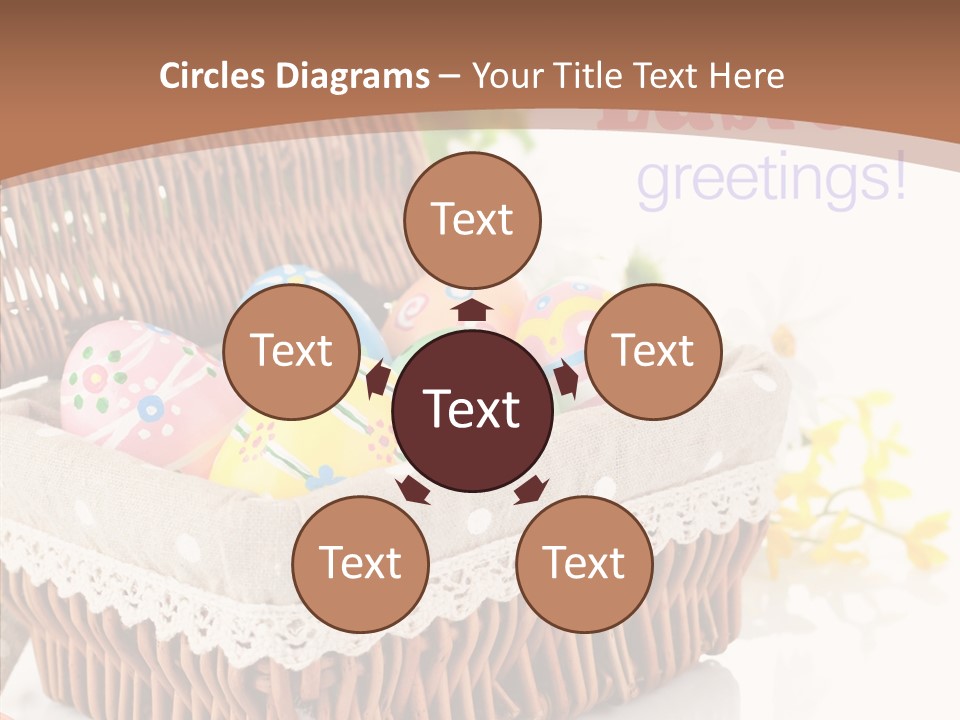 Basket Decor Green PowerPoint Template