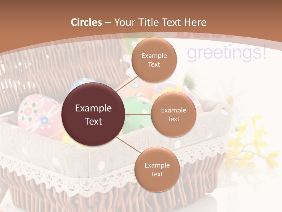 Basket Decor Green PowerPoint Template