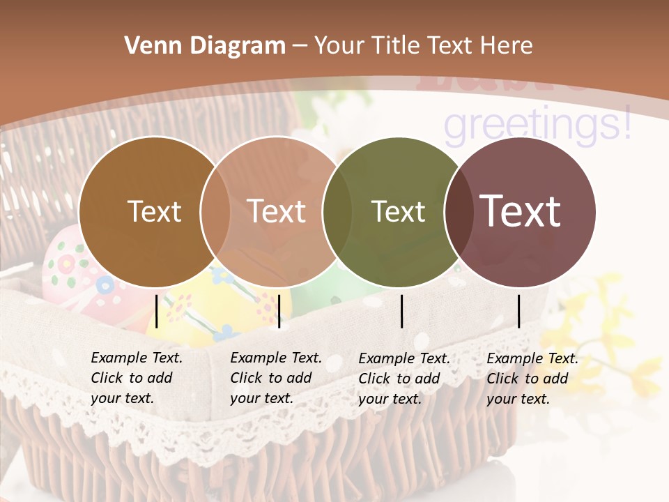 Basket Decor Green PowerPoint Template