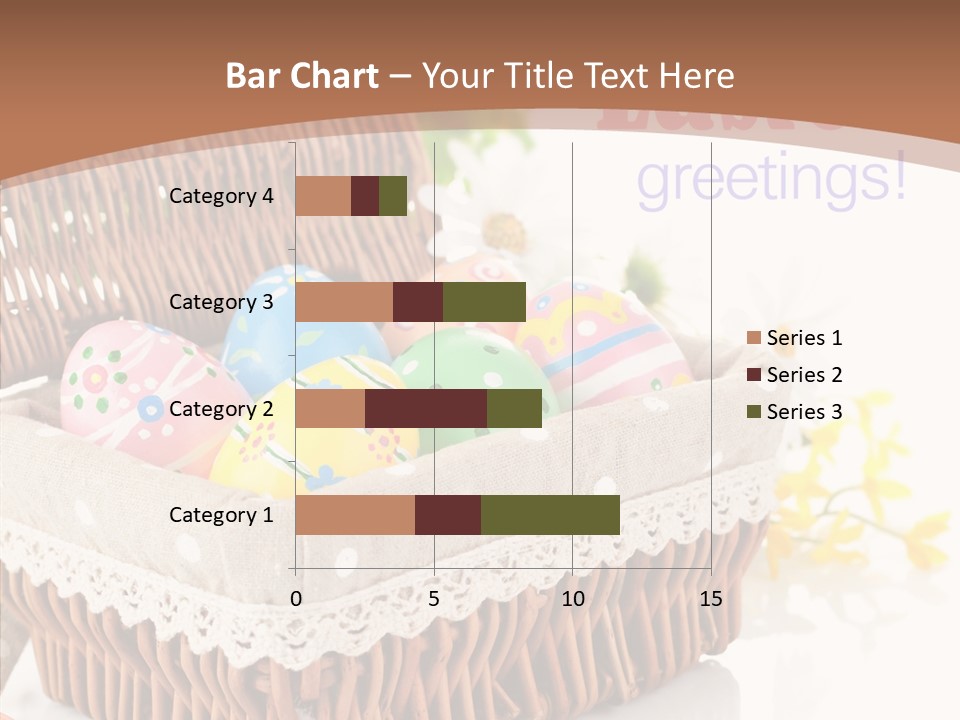 Basket Decor Green PowerPoint Template