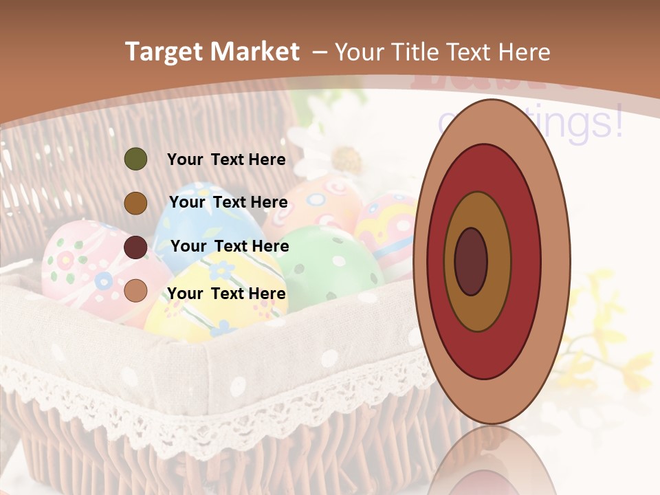 Basket Decor Green PowerPoint Template