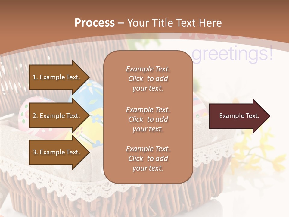 Basket Decor Green PowerPoint Template