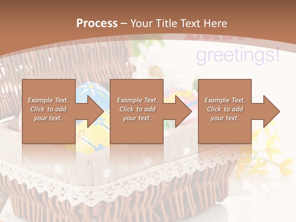 Basket Decor Green PowerPoint Template
