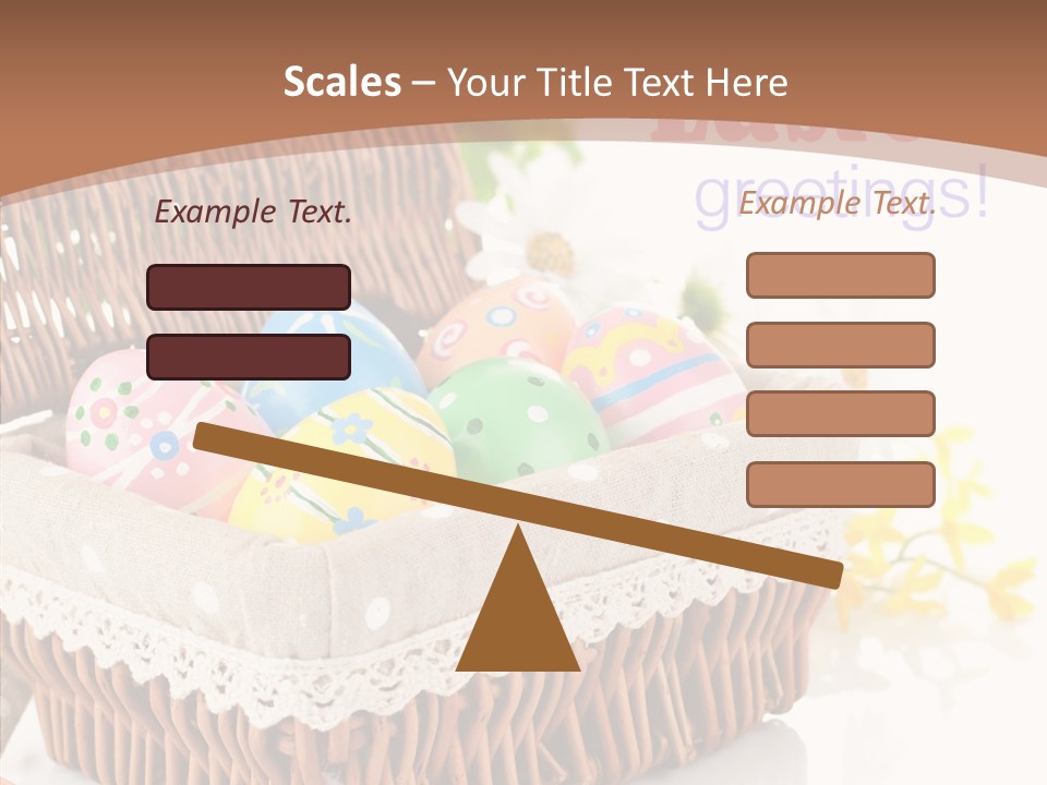 Basket Decor Green PowerPoint Template
