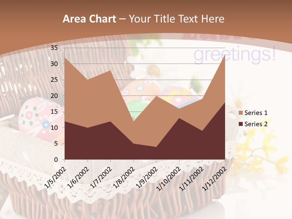 Basket Decor Green PowerPoint Template