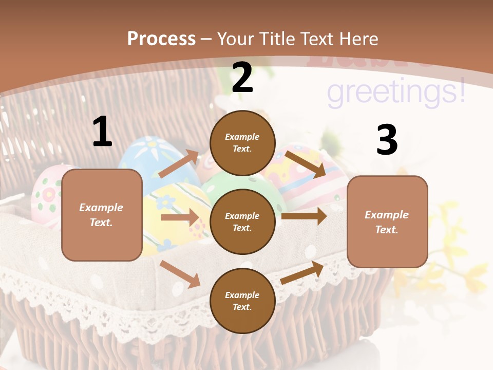 Basket Decor Green PowerPoint Template