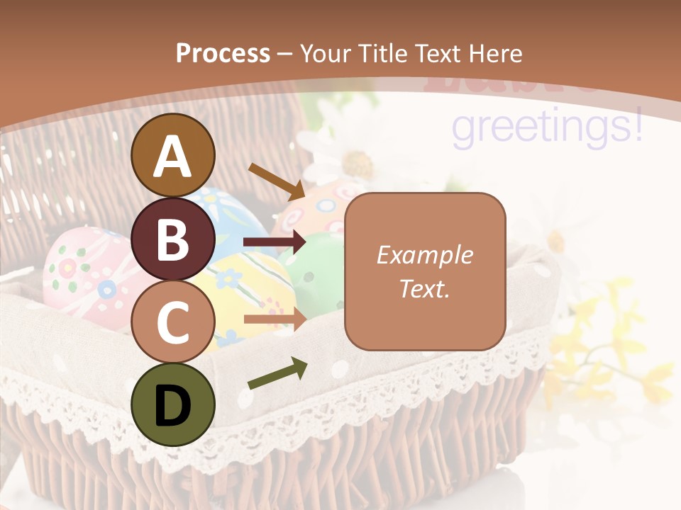 Basket Decor Green PowerPoint Template