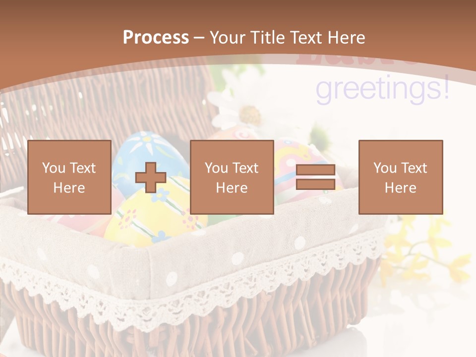 Basket Decor Green PowerPoint Template