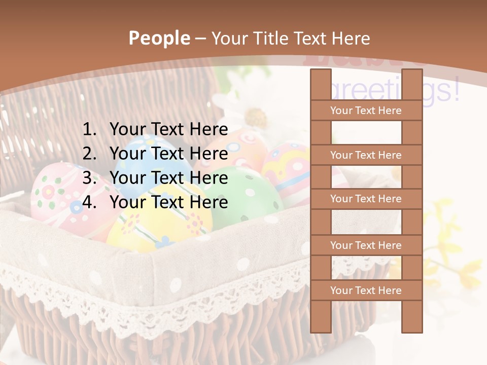 Basket Decor Green PowerPoint Template