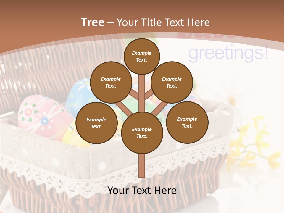 Basket Decor Green PowerPoint Template