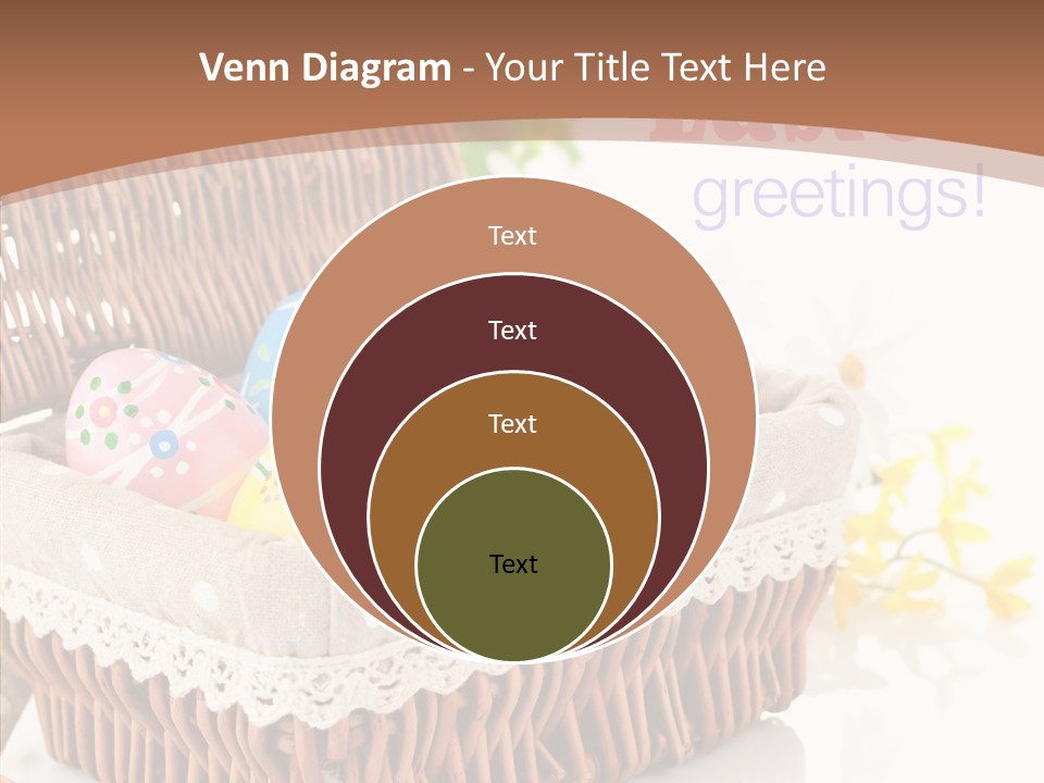 Basket Decor Green PowerPoint Template