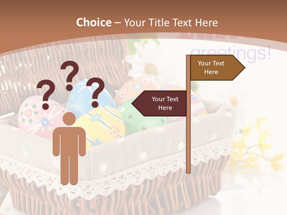 Basket Decor Green PowerPoint Template