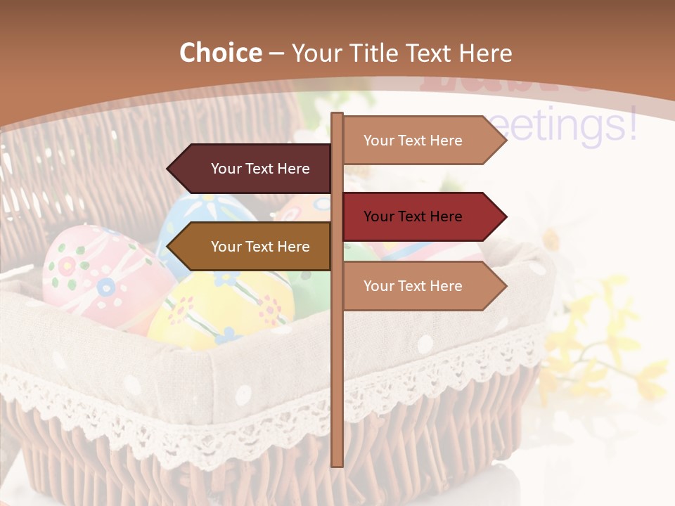 Basket Decor Green PowerPoint Template