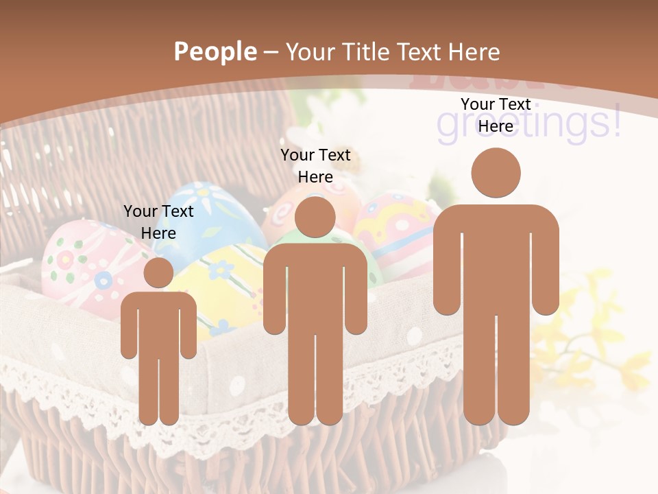 Basket Decor Green PowerPoint Template