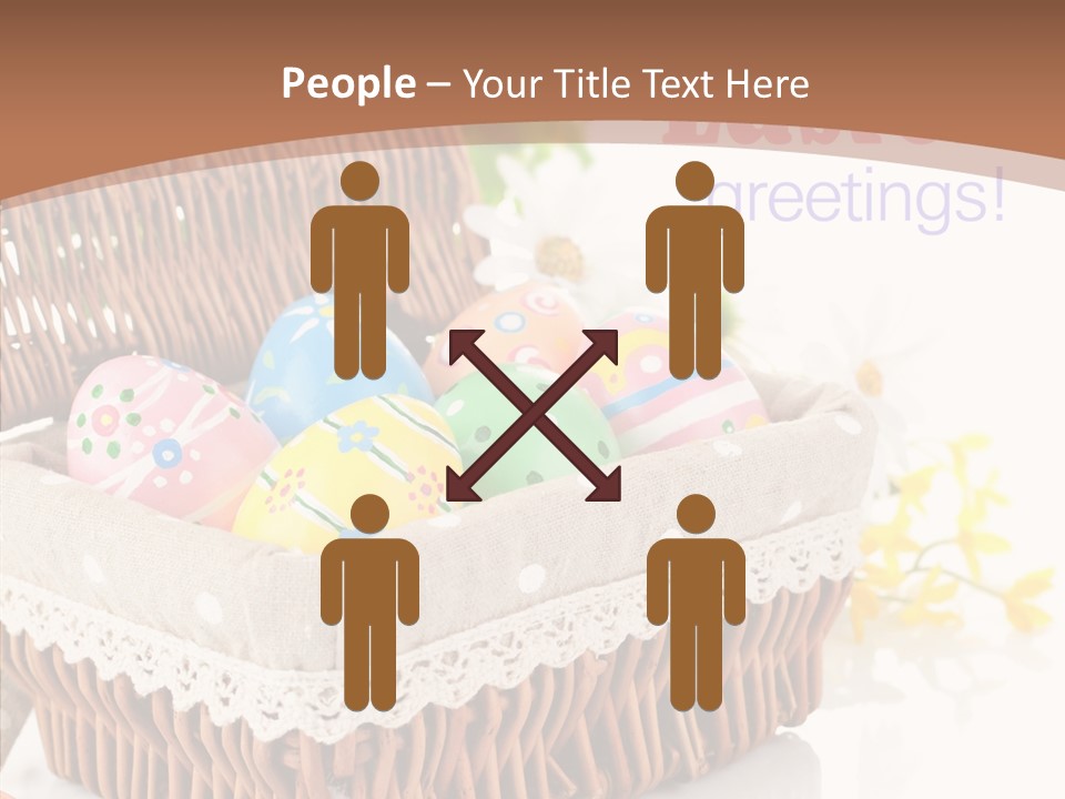 Basket Decor Green PowerPoint Template