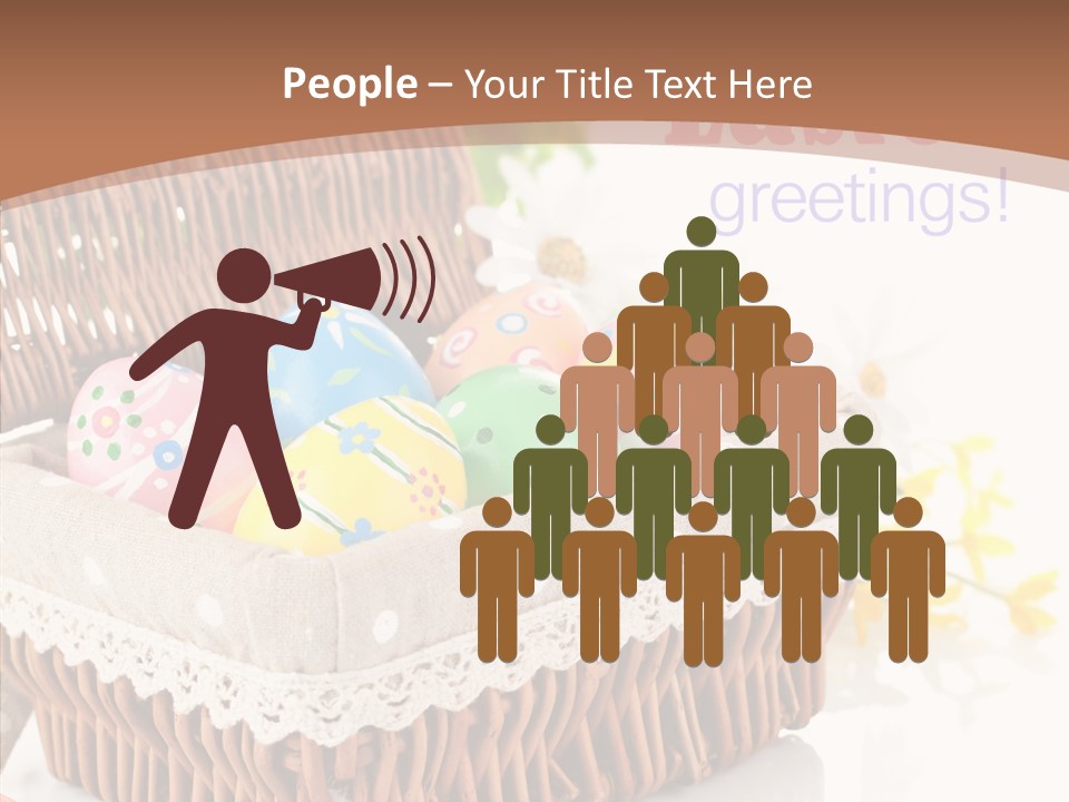 Basket Decor Green PowerPoint Template