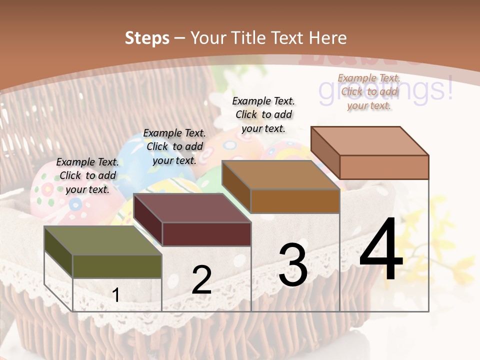 Basket Decor Green PowerPoint Template