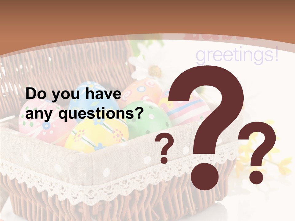 Basket Decor Green PowerPoint Template