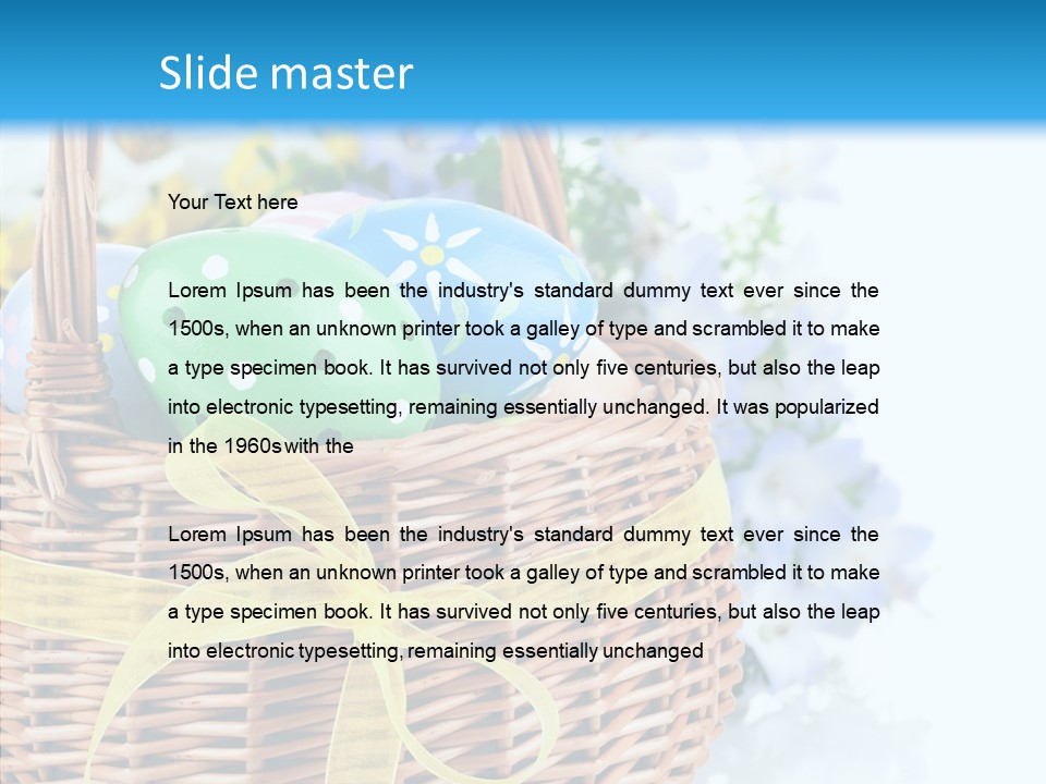 White Blooming Tracery PowerPoint Template