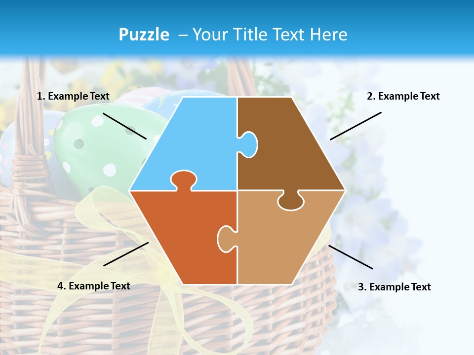 White Blooming Tracery PowerPoint Template