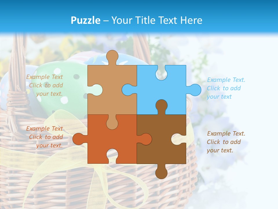 White Blooming Tracery PowerPoint Template