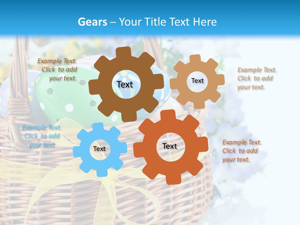 White Blooming Tracery PowerPoint Template