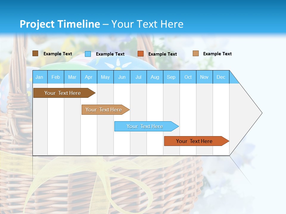 White Blooming Tracery PowerPoint Template