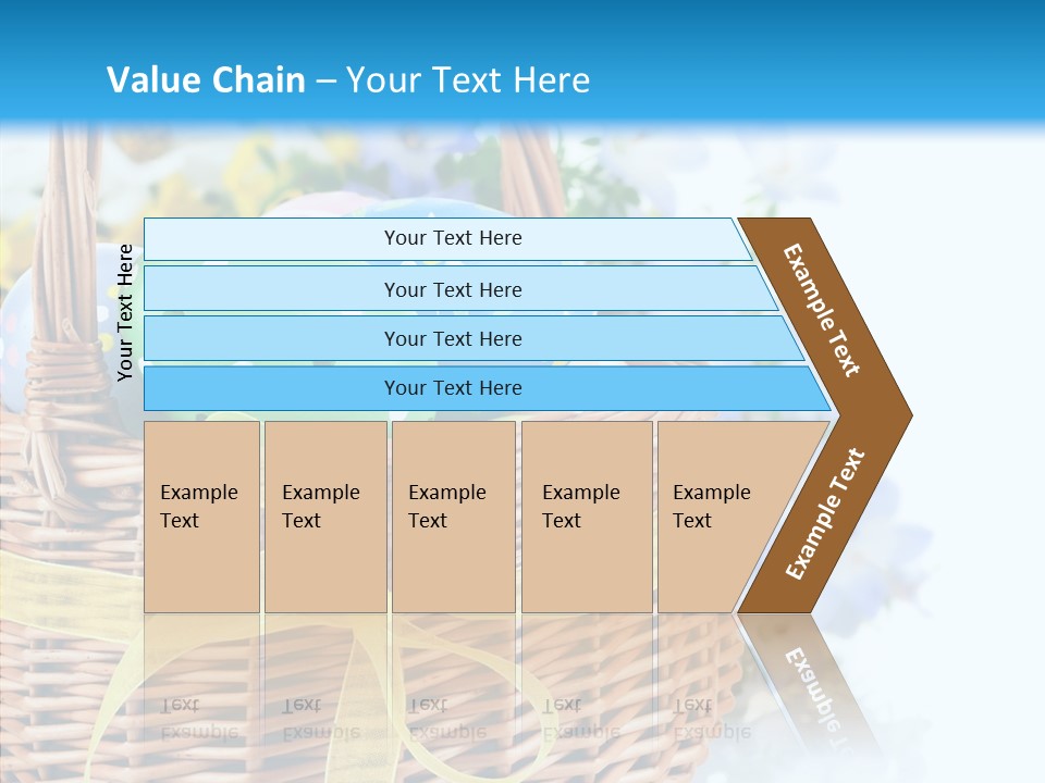 White Blooming Tracery PowerPoint Template