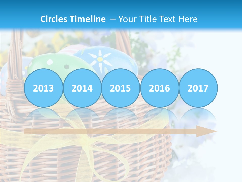 White Blooming Tracery PowerPoint Template