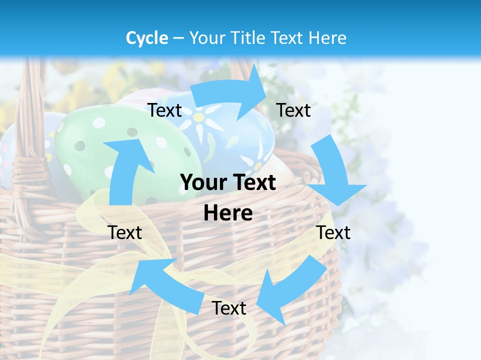 White Blooming Tracery PowerPoint Template