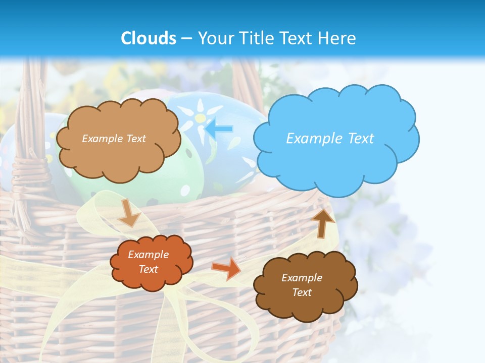 White Blooming Tracery PowerPoint Template