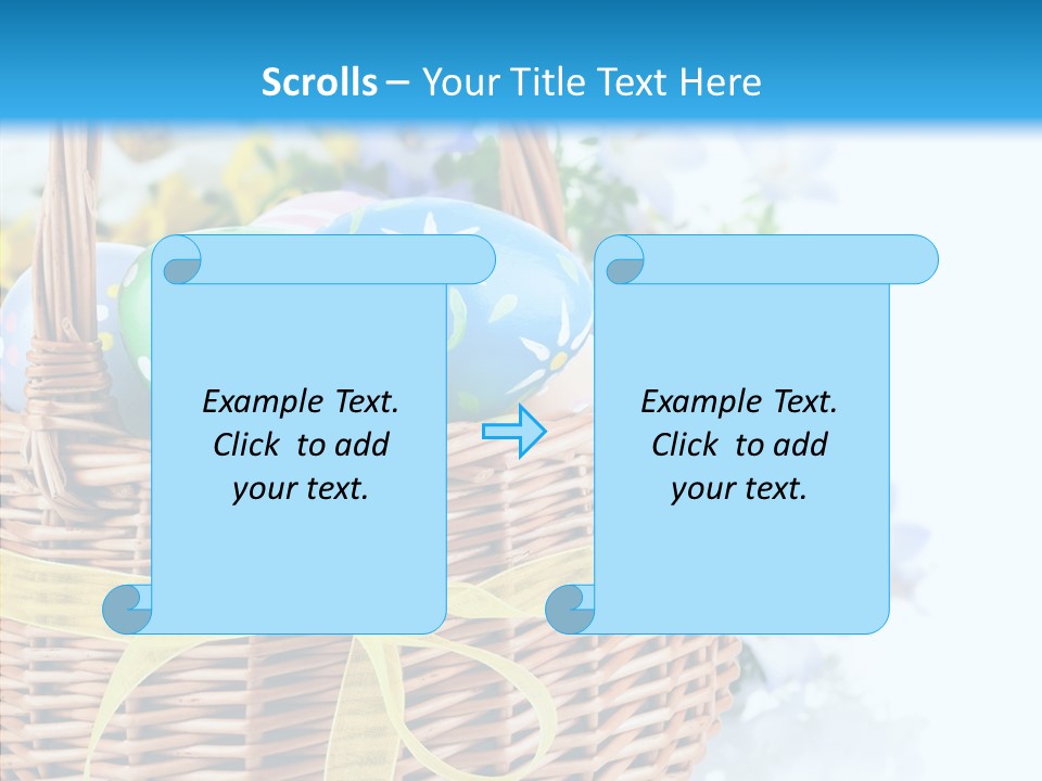 White Blooming Tracery PowerPoint Template