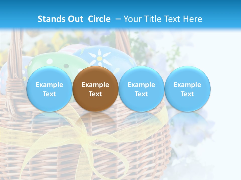 White Blooming Tracery PowerPoint Template