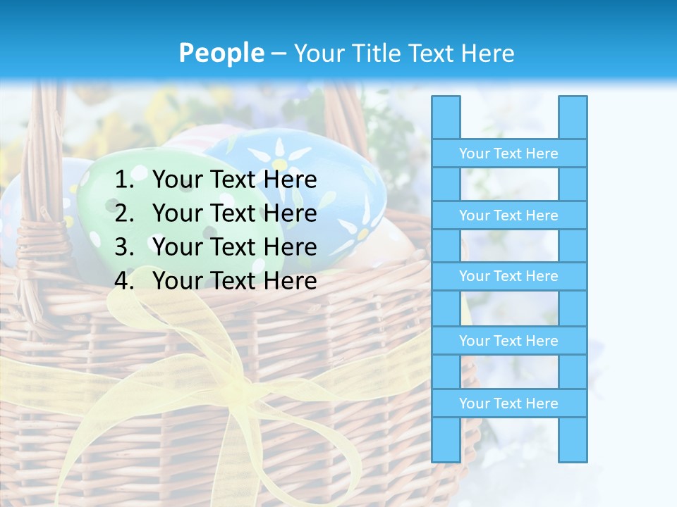 White Blooming Tracery PowerPoint Template