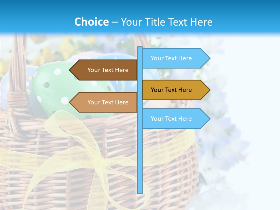 White Blooming Tracery PowerPoint Template