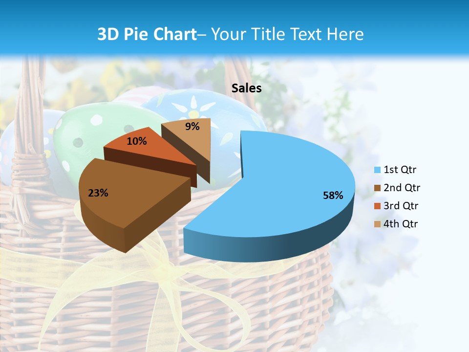 White Blooming Tracery PowerPoint Template