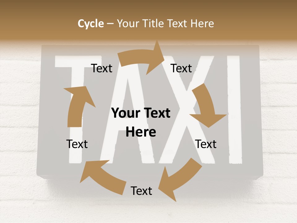 Transportation Journey Sign PowerPoint Template